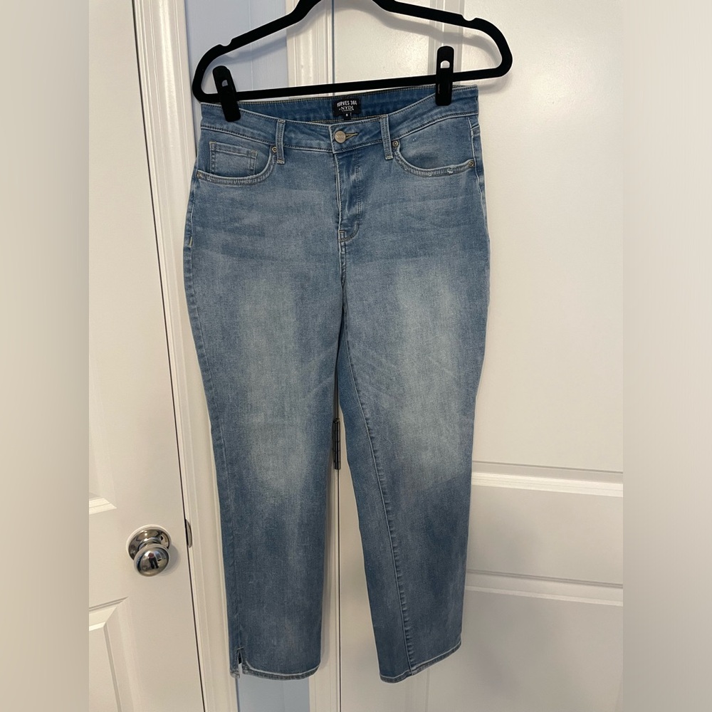 NYDJ curves 360 high rise straight size 8